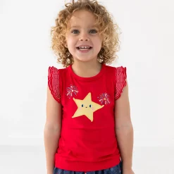 Tops & Tees|Tops & Tees<Little Sleepies Flutter Tee Firework