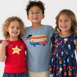 Tops & Tees|Tops & Tees<Little Sleepies Flutter Tee Firework