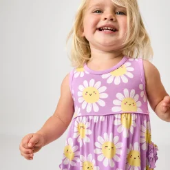 Bamboo Baby Clothes|Rompers<Little Sleepies Bubble Romper Flower Power
