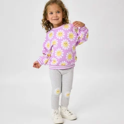 Sweaters & Hoodies|Sweaters & Hoodies<Little Sleepies Drop Shoulder Crewneck Flower Power