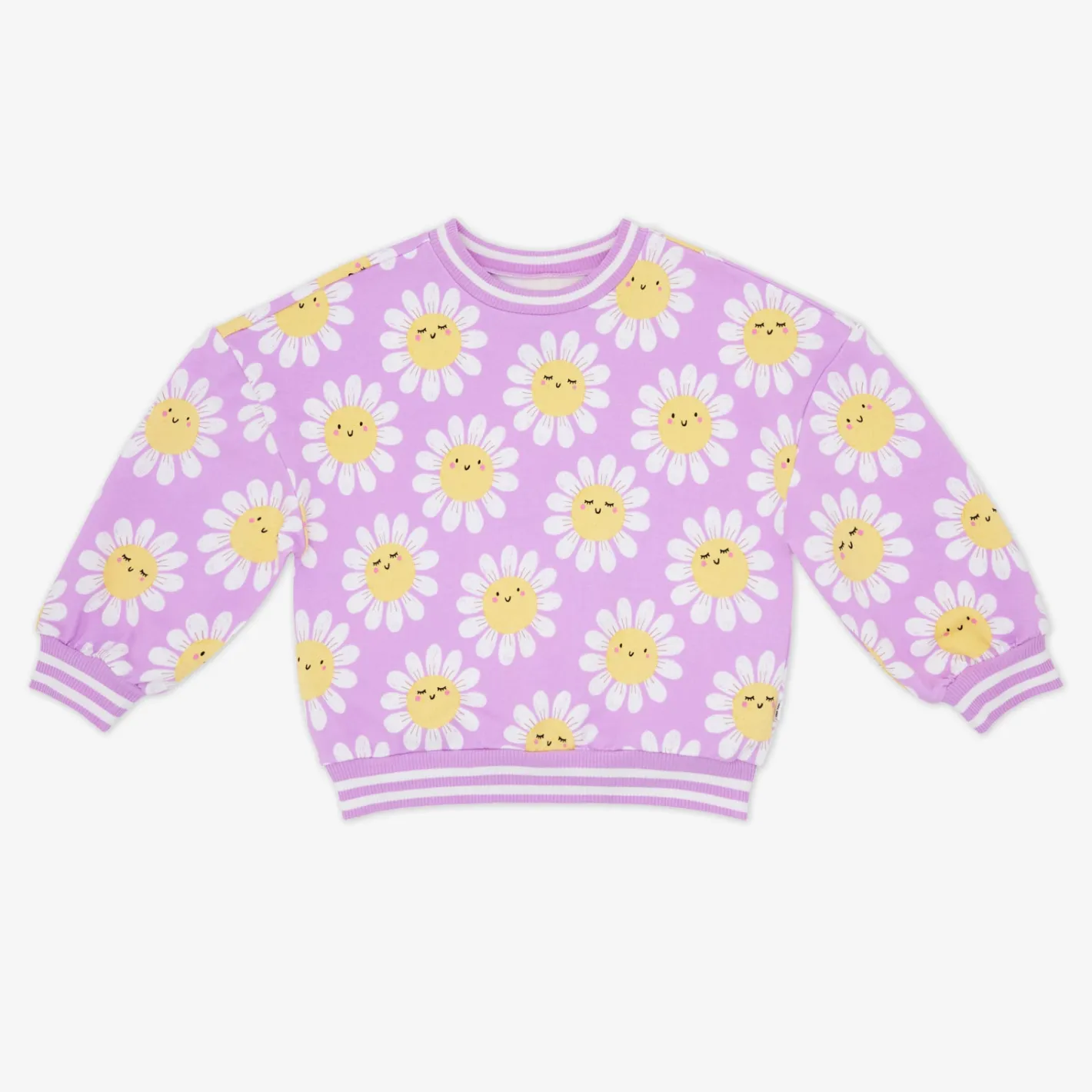 Sweaters & Hoodies|Sweaters & Hoodies<Little Sleepies Drop Shoulder Crewneck Flower Power