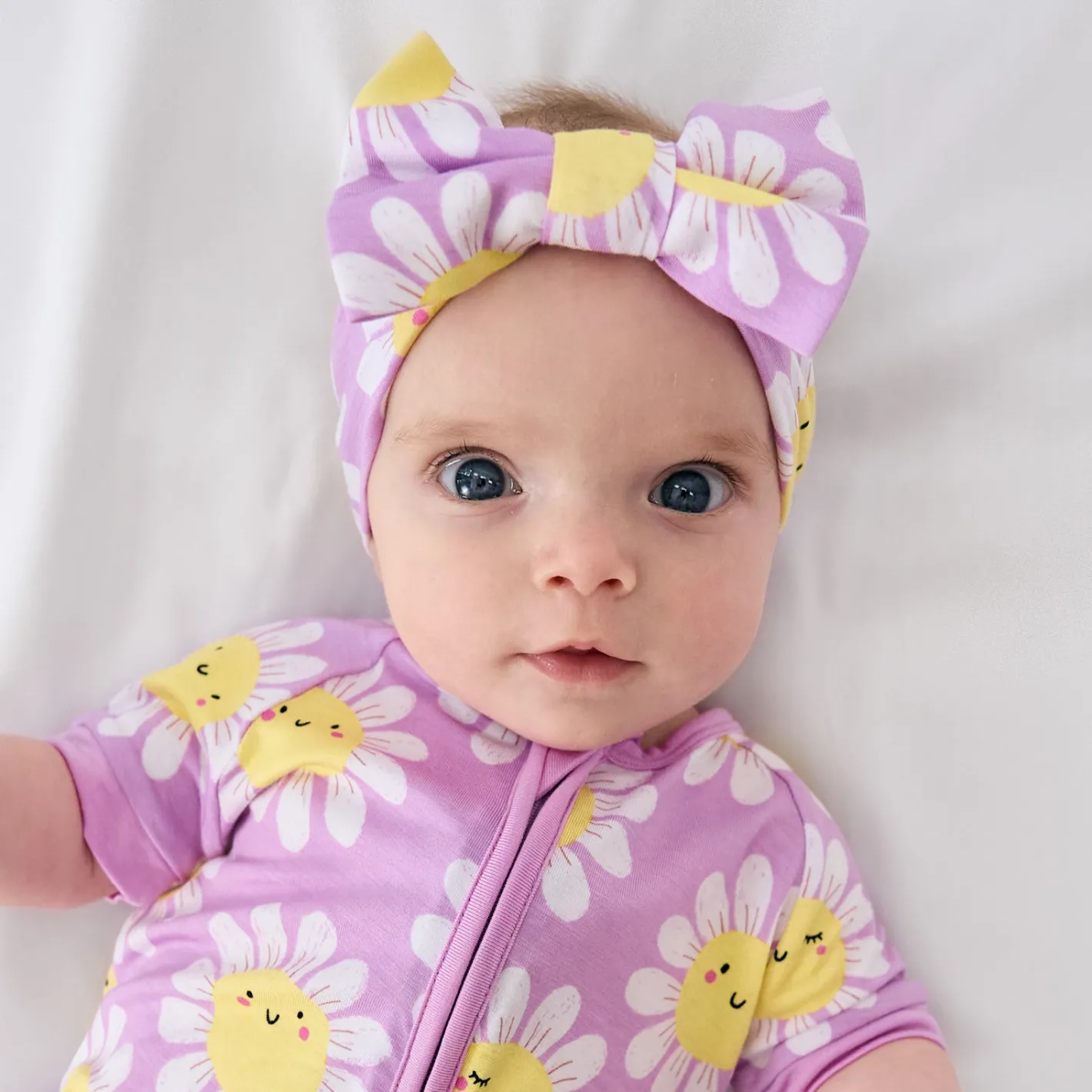 Hats & Headbands<Little Sleepies Luxe Bow Headband Flower Power