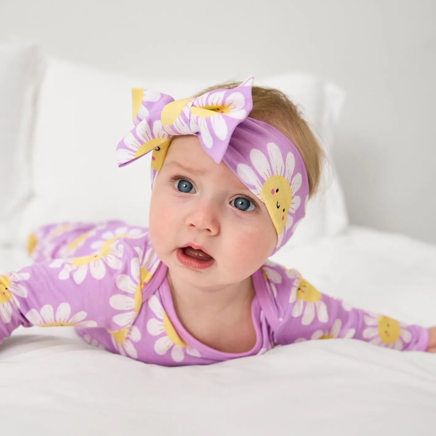 Hats & Headbands<Little Sleepies Luxe Bow Headband Flower Power