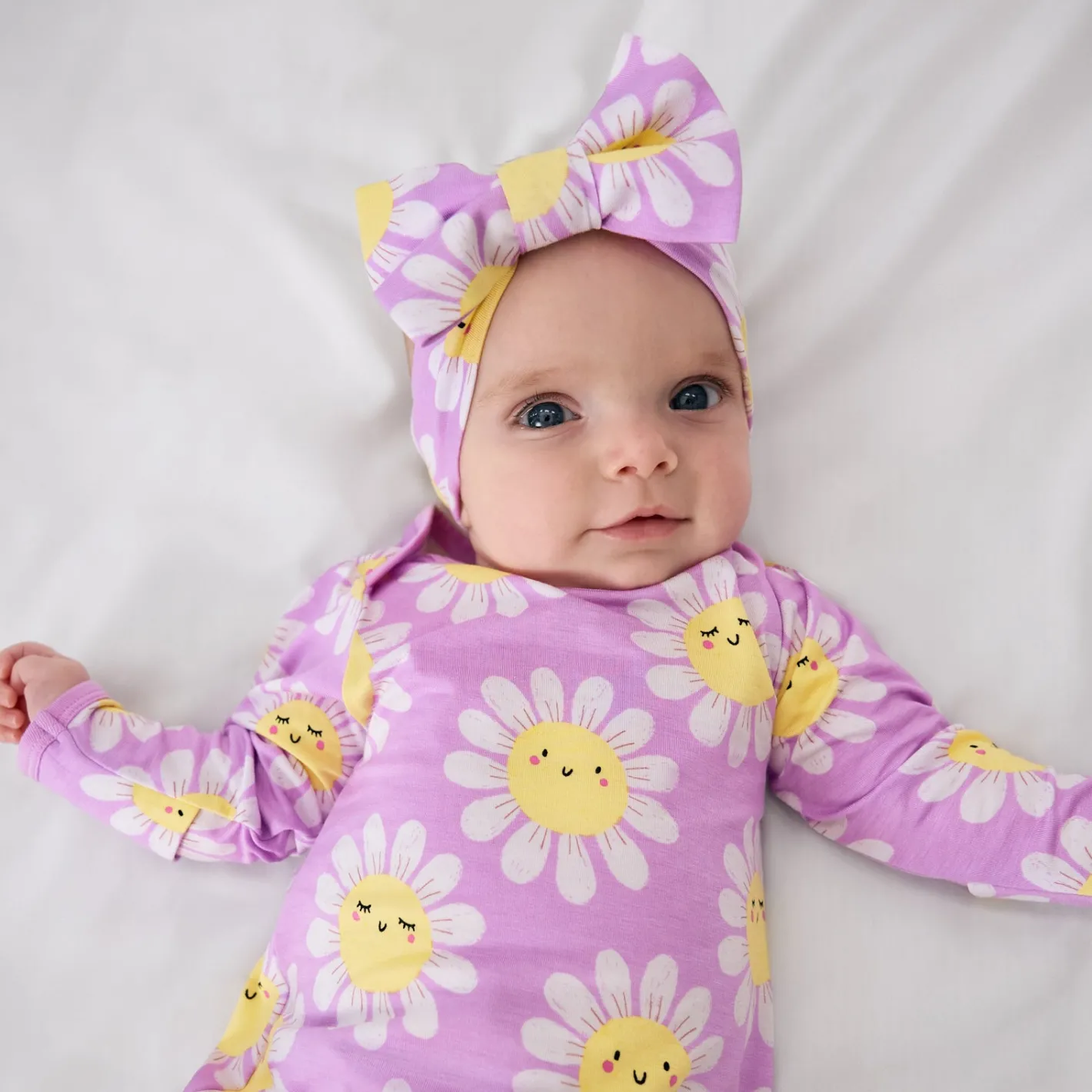 Hats & Headbands<Little Sleepies Luxe Bow Headband Flower Power