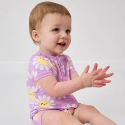 Zippies|Mommy & Me<Little Sleepies Shorty Zippy Flower Power