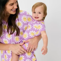 Mommy & Me|Mommy & Me<Little Sleepies Women's Short Sleeve Pajama Top Flower Power