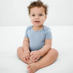 Bamboo Baby Clothes|Everyday Essentials<Little Sleepies Bodysuit Fog