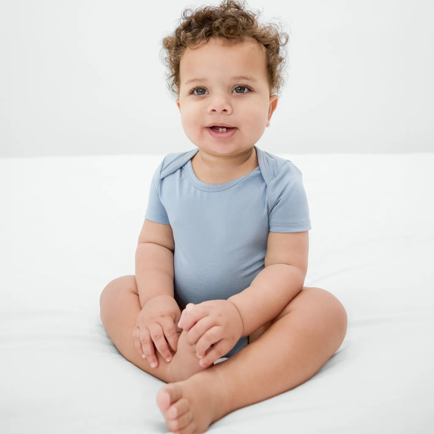 Bamboo Baby Clothes|Everyday Essentials<Little Sleepies Bodysuit Fog