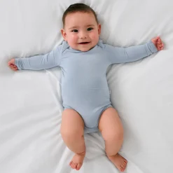Bamboo Baby Clothes|Everyday Essentials<Little Sleepies Bodysuit Fog