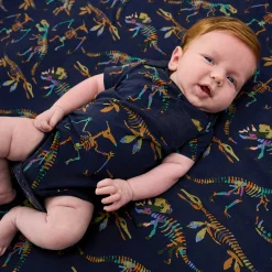 Bamboo Baby Clothes|Bodysuits<Little Sleepies Pocket Bodysuit Fossil Quest