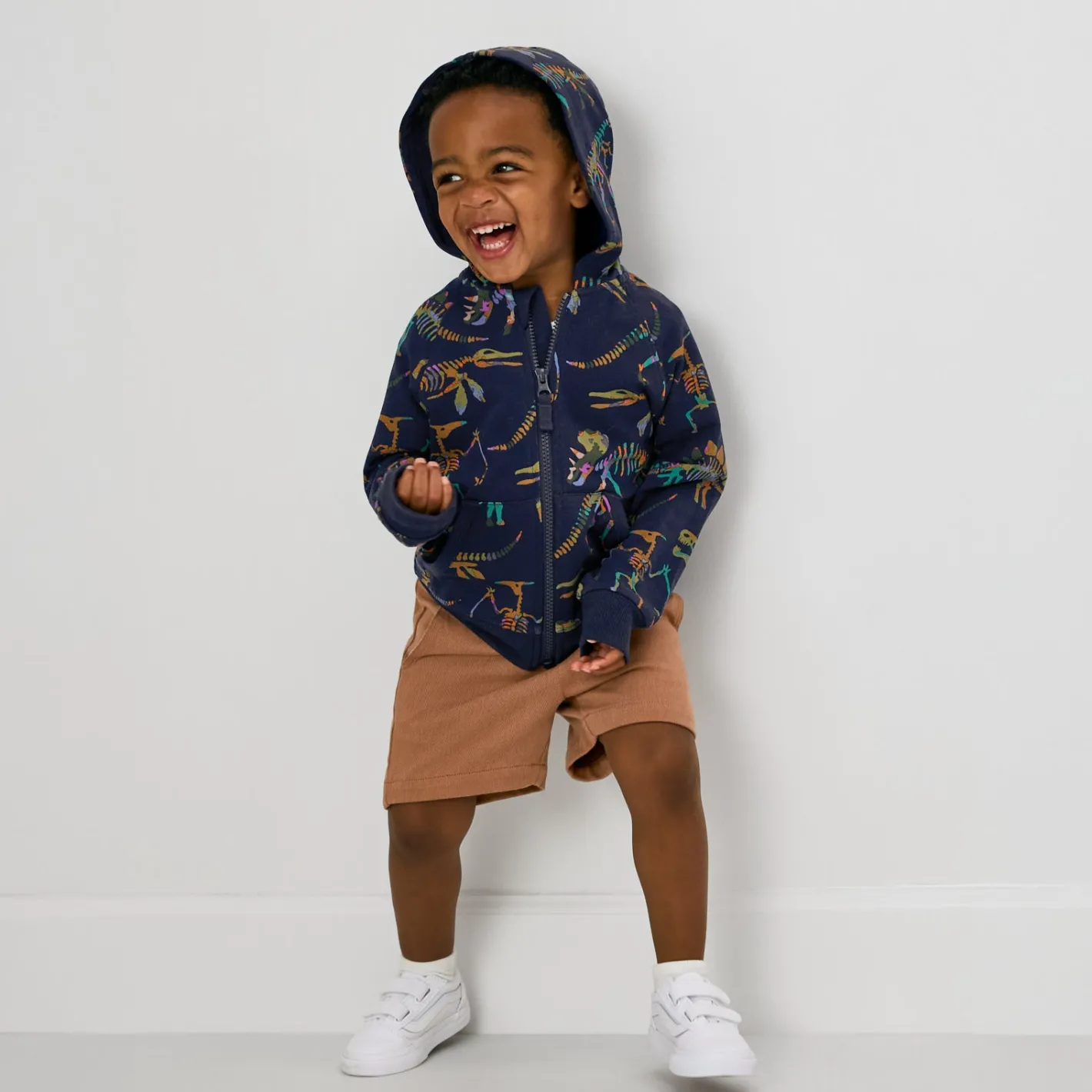 Tops & Tees|Tops & Tees<Little Sleepies Zip Hoodie Fossil Quest