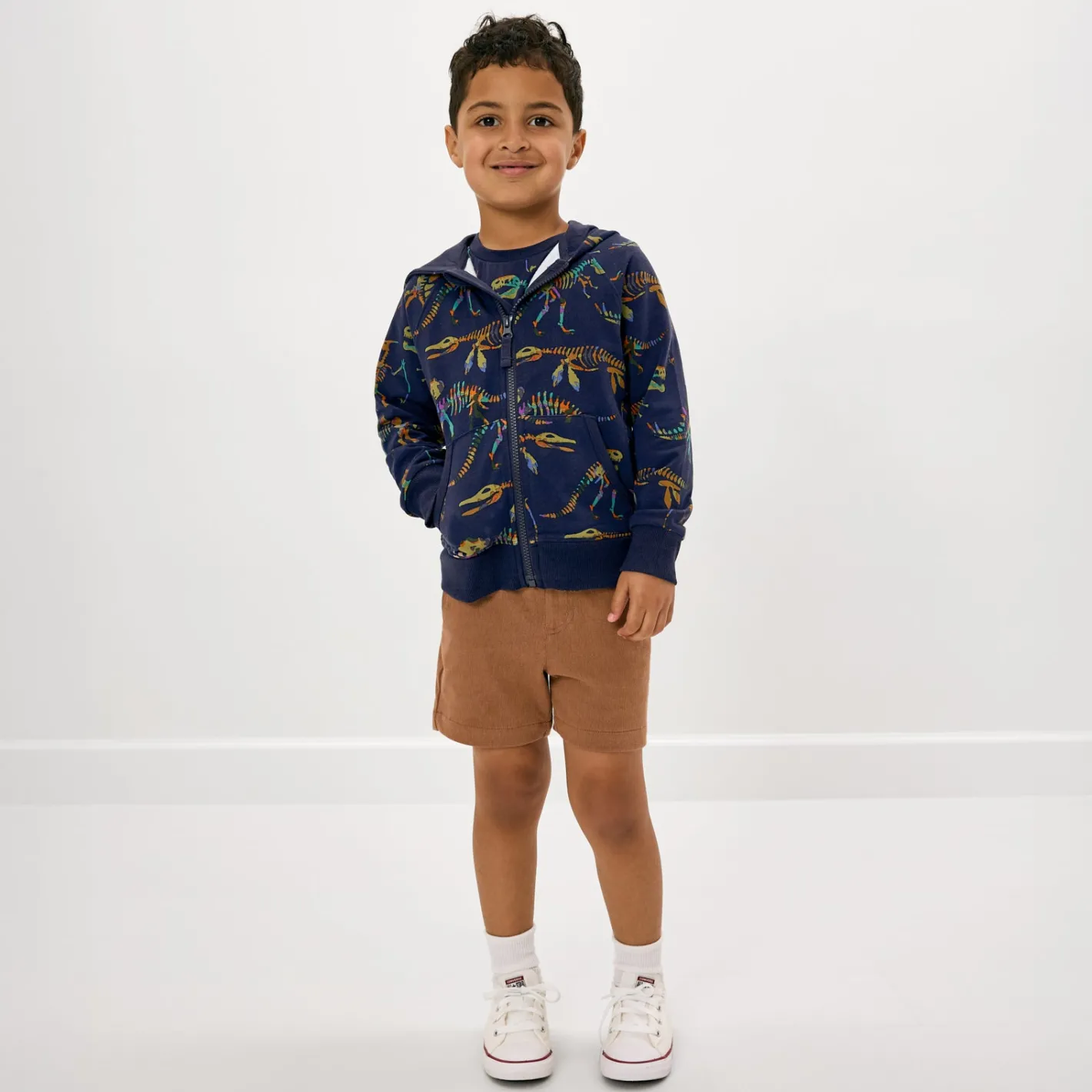 Tops & Tees|Tops & Tees<Little Sleepies Zip Hoodie Fossil Quest