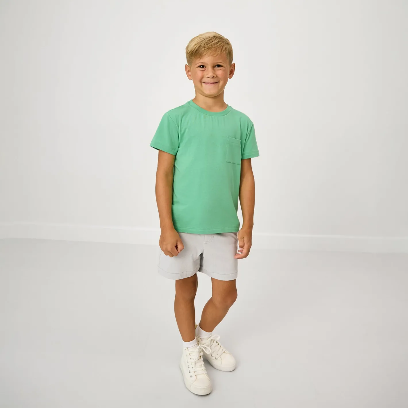 Tops & Tees|Tops & Tees<Little Sleepies Relaxed Pocket Tee Fresh Green