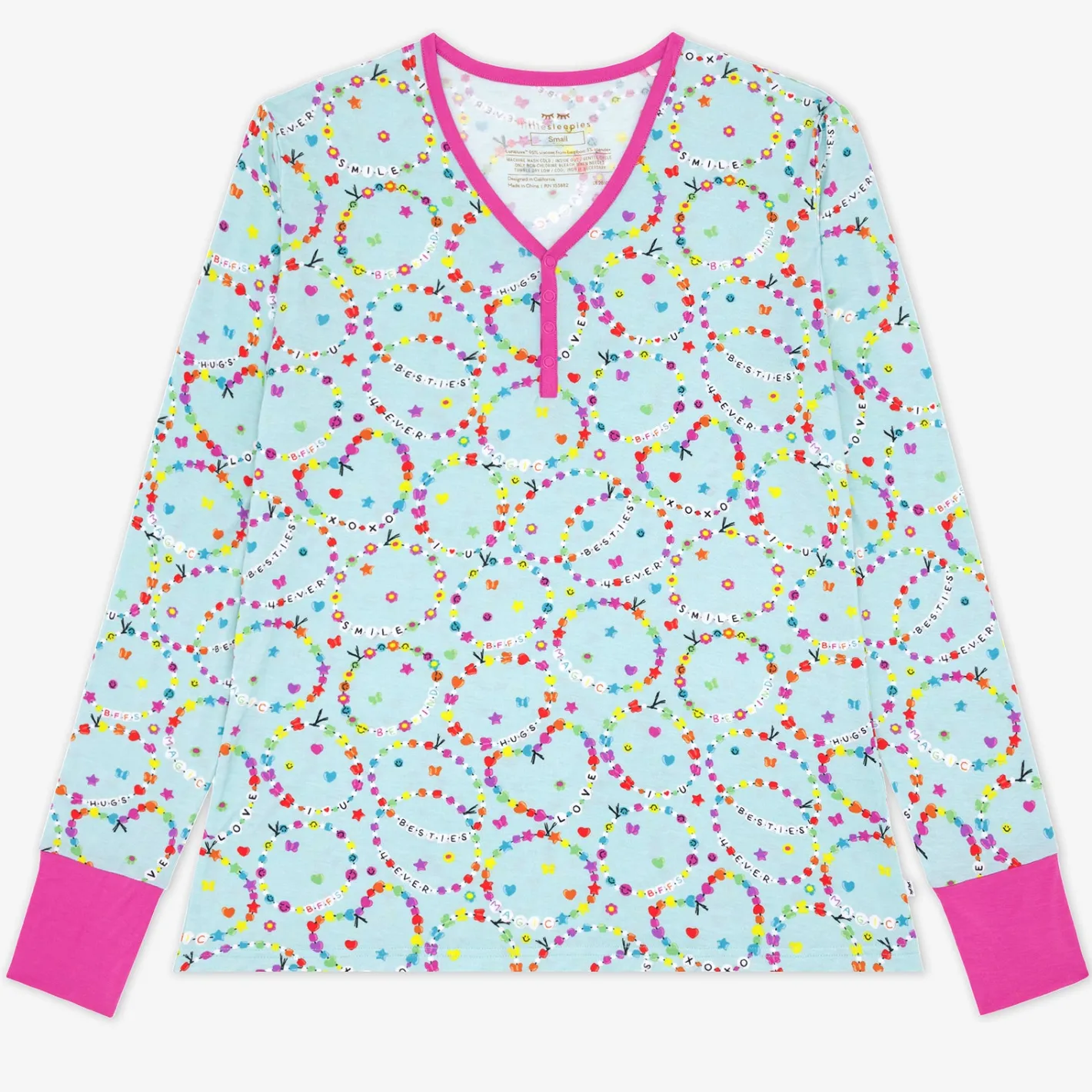 Mommy & Me|Mommy & Me<Little Sleepies Women's Pajama Top Friends Forever