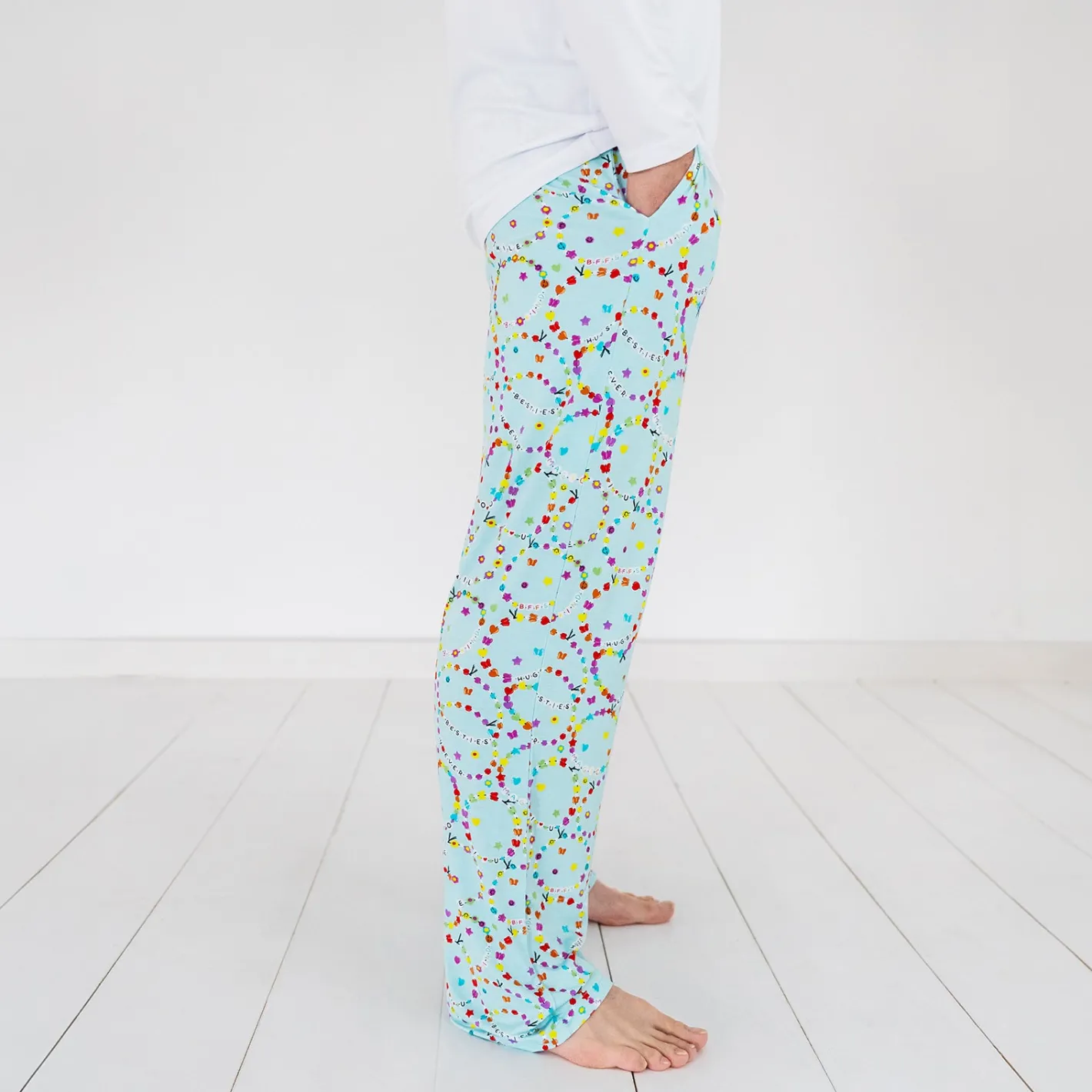 Daddy & Me|Full Family Matching<Little Sleepies Men's Pajama Pants Friends Forever