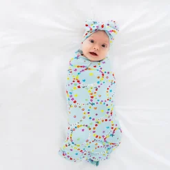 Layette|Swaddles<Little Sleepies Swaddle & Luxe Bow Headband Set Friends Forever