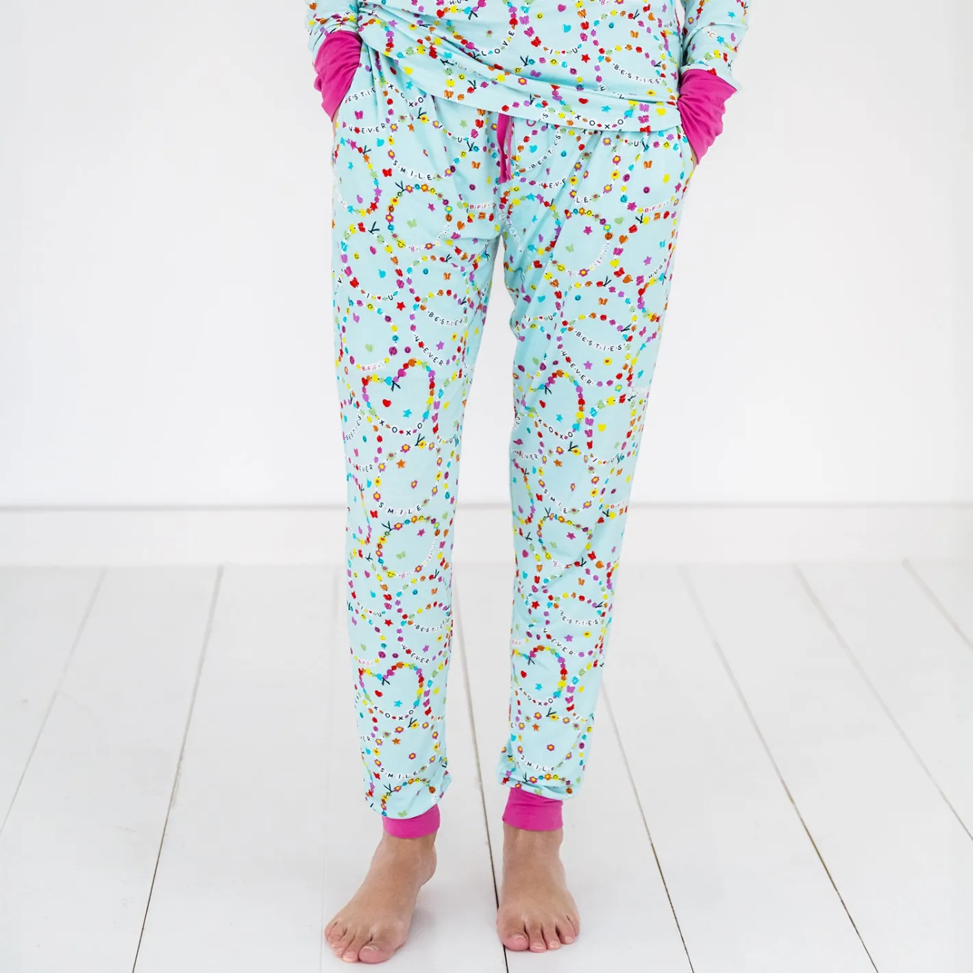 Mommy & Me|Mommy & Me<Little Sleepies Women's Pajama Pants Friends Forever