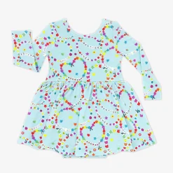 Bamboo Baby Clothes|Bodysuits<Little Sleepies Twirl Dress with Bodysuit Friends Forever