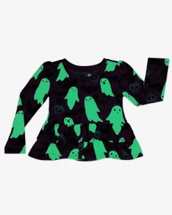 Tops & Tees|Tops & Tees<Little Sleepies Tiered Peplum Top Frightful Friends