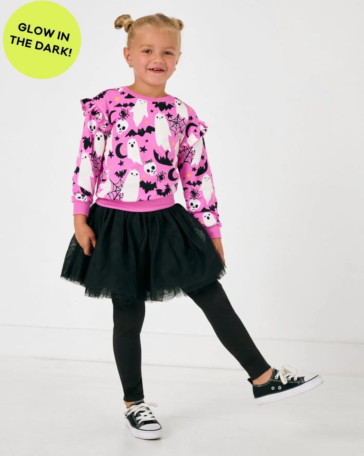 Sweaters & Hoodies|Sweaters & Hoodies<Little Sleepies Flutter Crewneck Frightful Friends