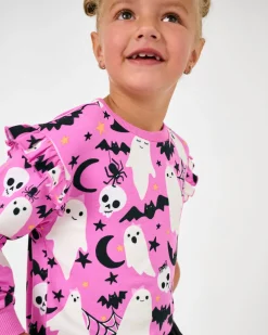 Sweaters & Hoodies|Sweaters & Hoodies<Little Sleepies Flutter Crewneck Frightful Friends