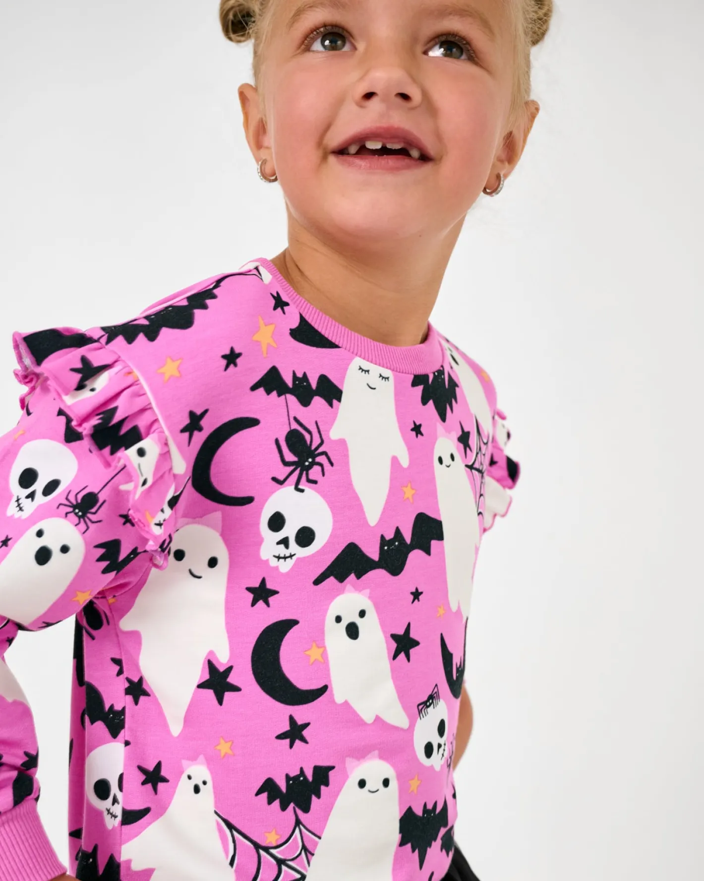 Sweaters & Hoodies|Sweaters & Hoodies<Little Sleepies Flutter Crewneck Frightful Friends