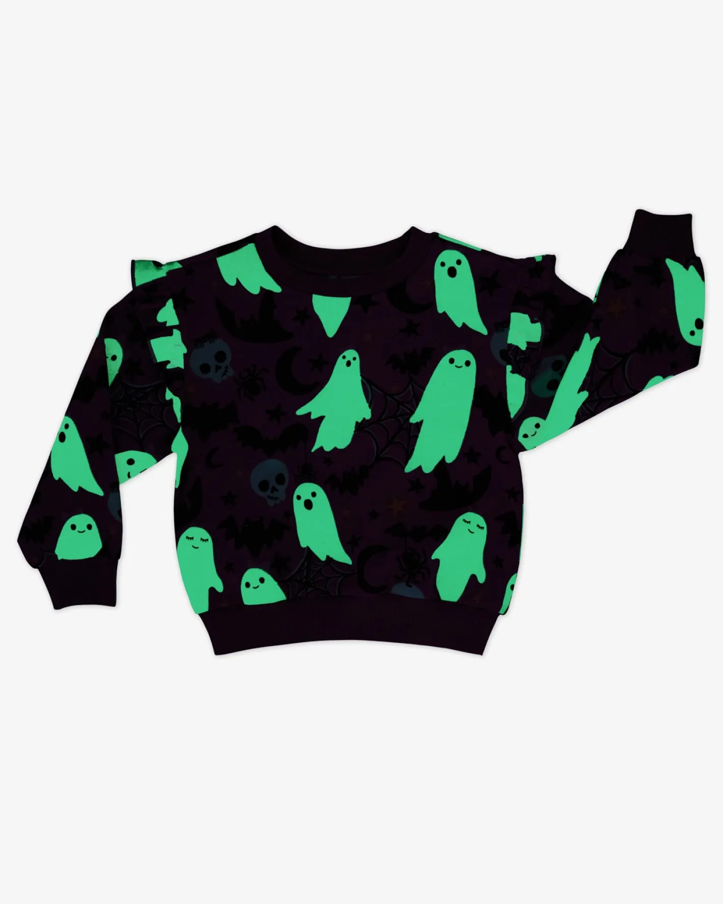 Sweaters & Hoodies|Sweaters & Hoodies<Little Sleepies Flutter Crewneck Frightful Friends