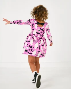 Dresses|Dresses<Little Sleepies Bow Back Skater Dress Frightful Friends