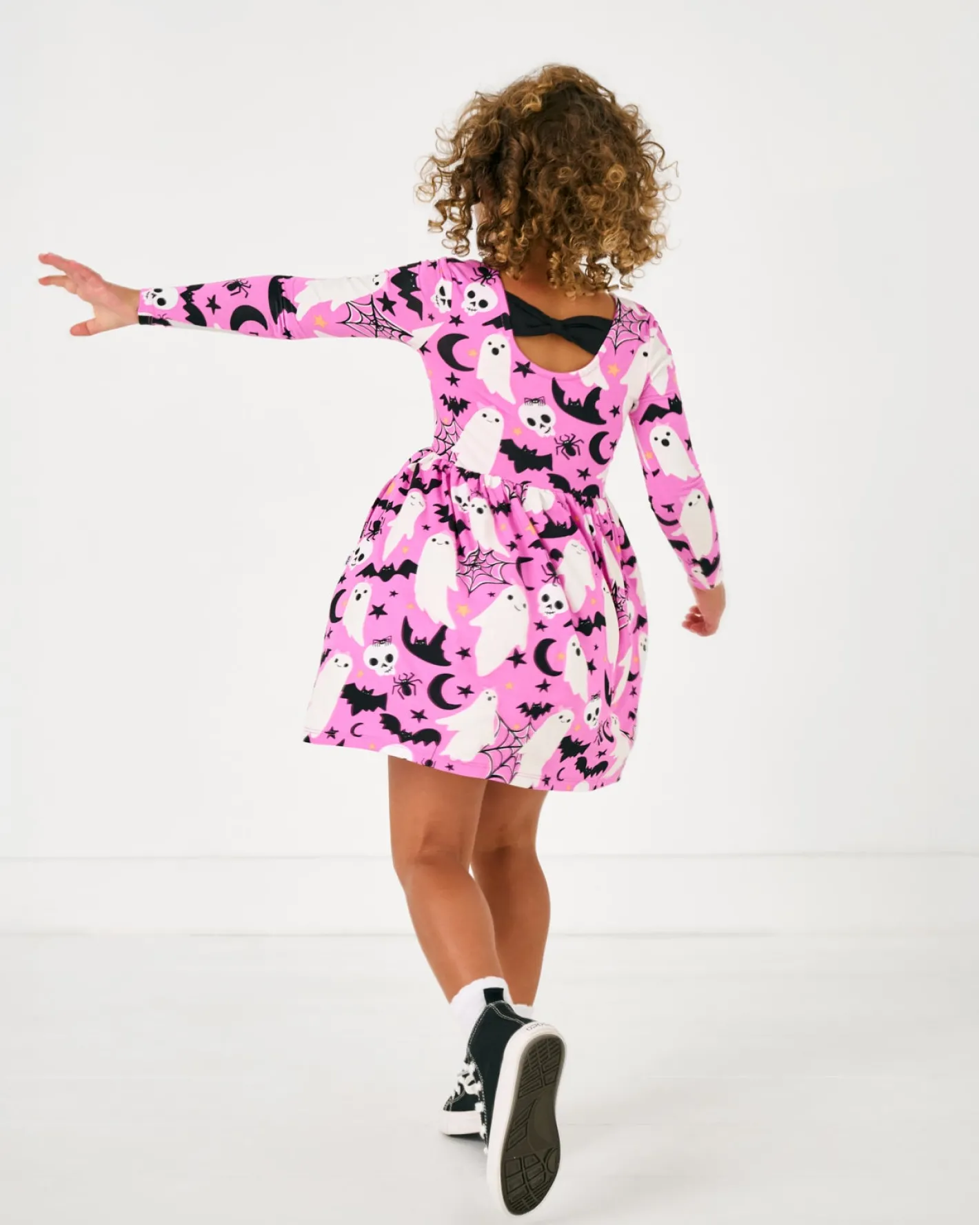 Dresses|Dresses<Little Sleepies Bow Back Skater Dress Frightful Friends