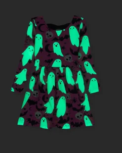 Dresses|Dresses<Little Sleepies Bow Back Skater Dress Frightful Friends