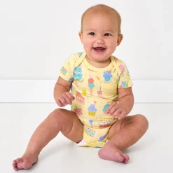 Bamboo Baby Clothes|Bodysuits<Little Sleepies Pocket Bodysuit Frosted Fun
