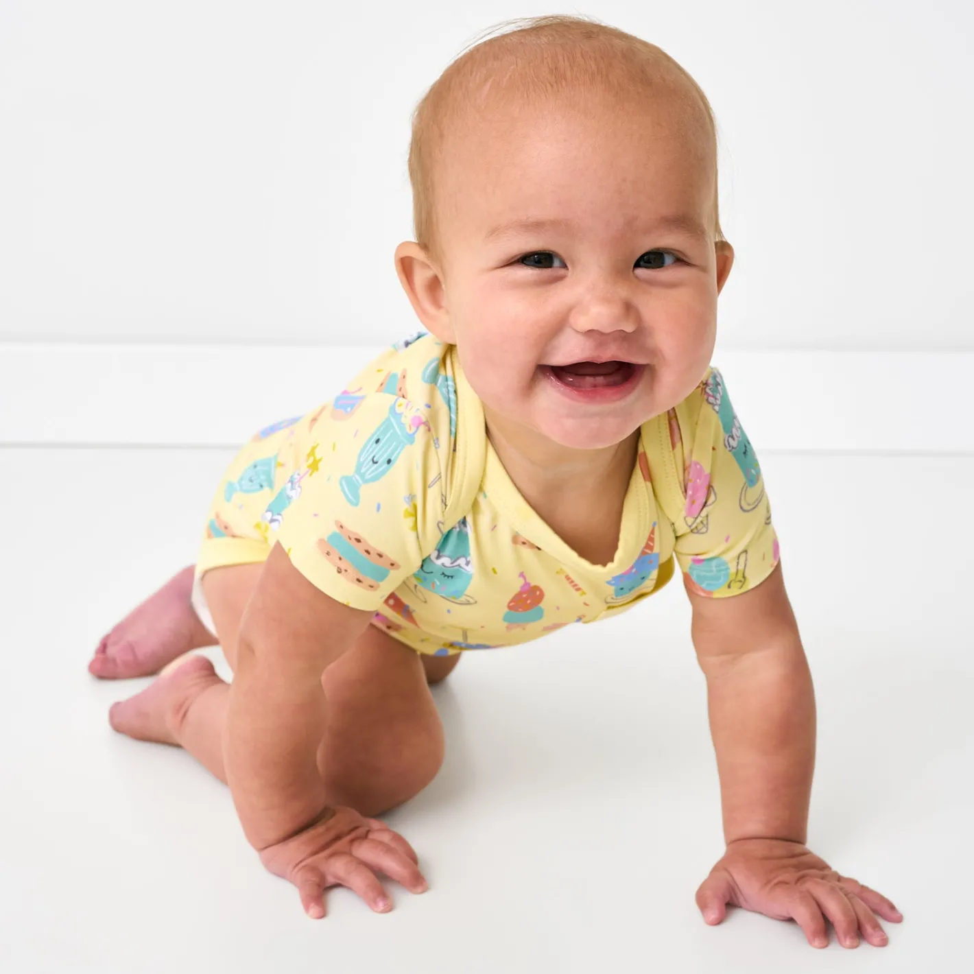 Bamboo Baby Clothes|Bodysuits<Little Sleepies Pocket Bodysuit Frosted Fun