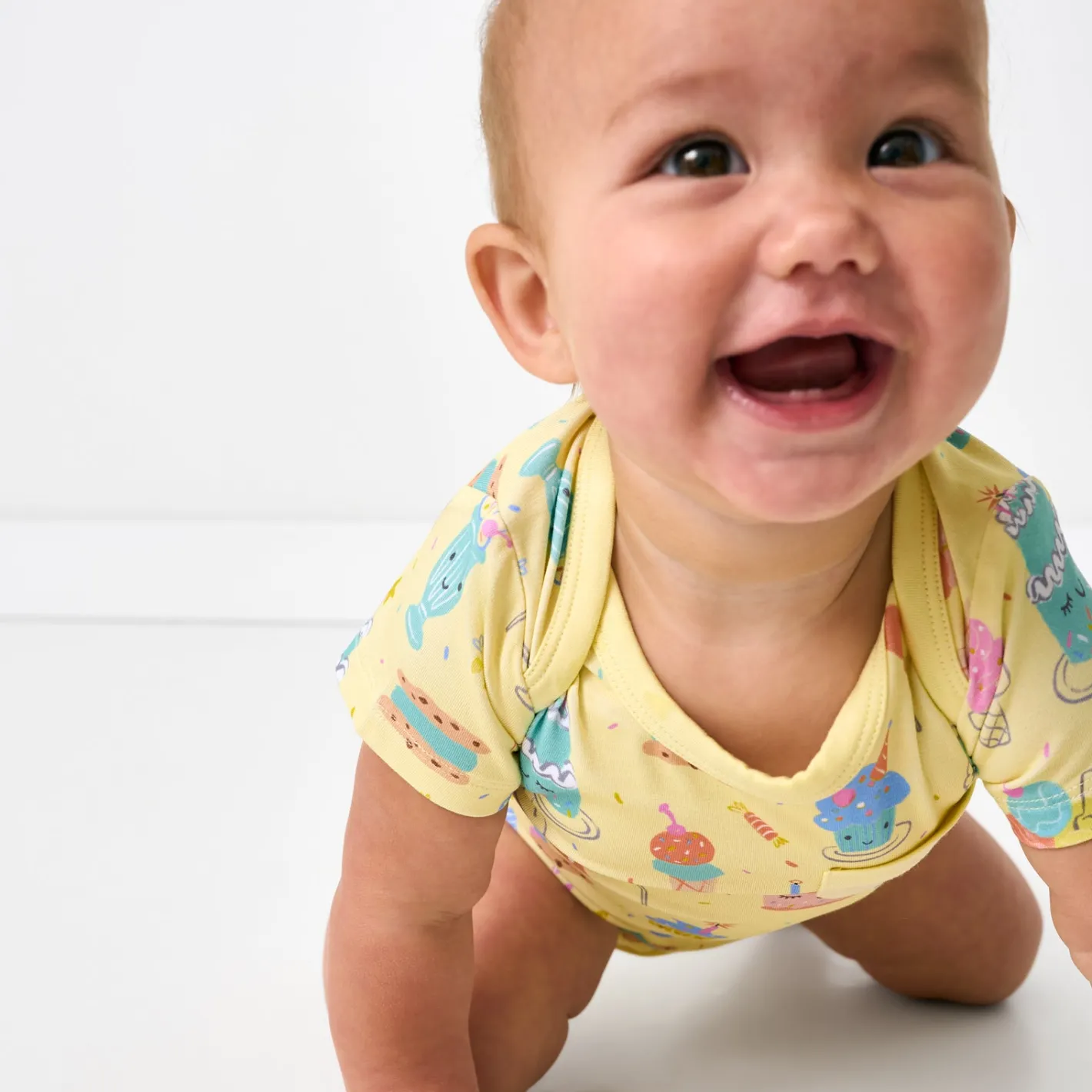 Bamboo Baby Clothes|Bodysuits<Little Sleepies Pocket Bodysuit Frosted Fun