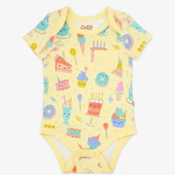 Bamboo Baby Clothes|Bodysuits<Little Sleepies Pocket Bodysuit Frosted Fun