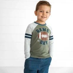 Tops & Tees|Tops & Tees<Little Sleepies Raglan Tee Game Day