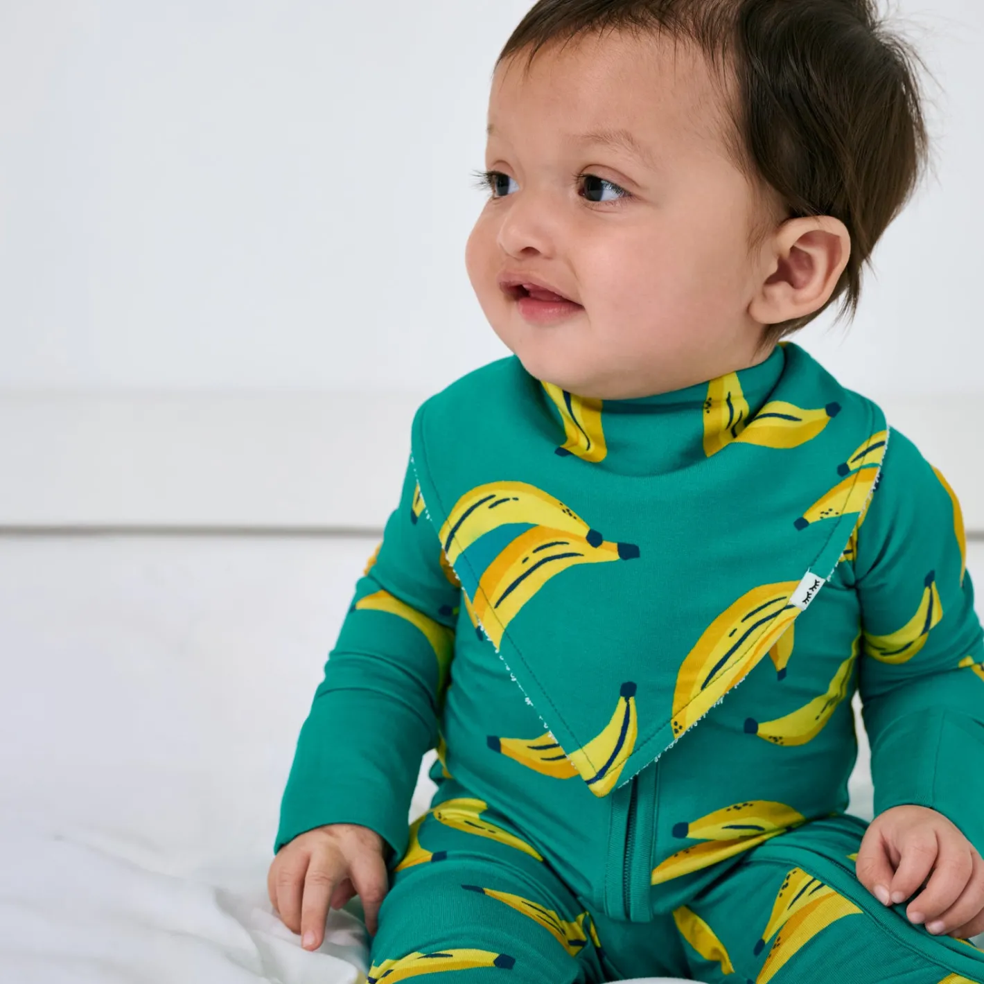 Bibs<Little Sleepies Bandana Bib Go Bananas
