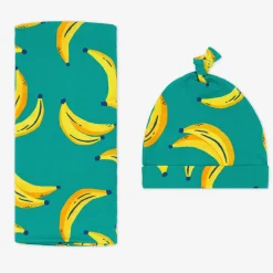 Layette|Swaddles<Little Sleepies Swaddle & Hat Set Go Bananas