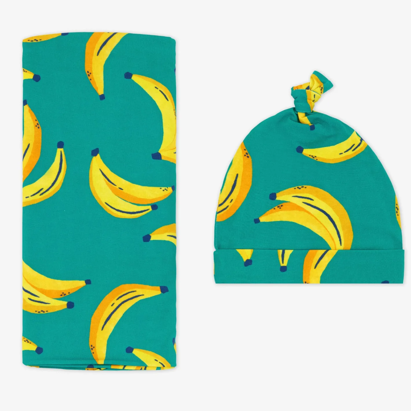 Layette|Swaddles<Little Sleepies Swaddle & Hat Set Go Bananas