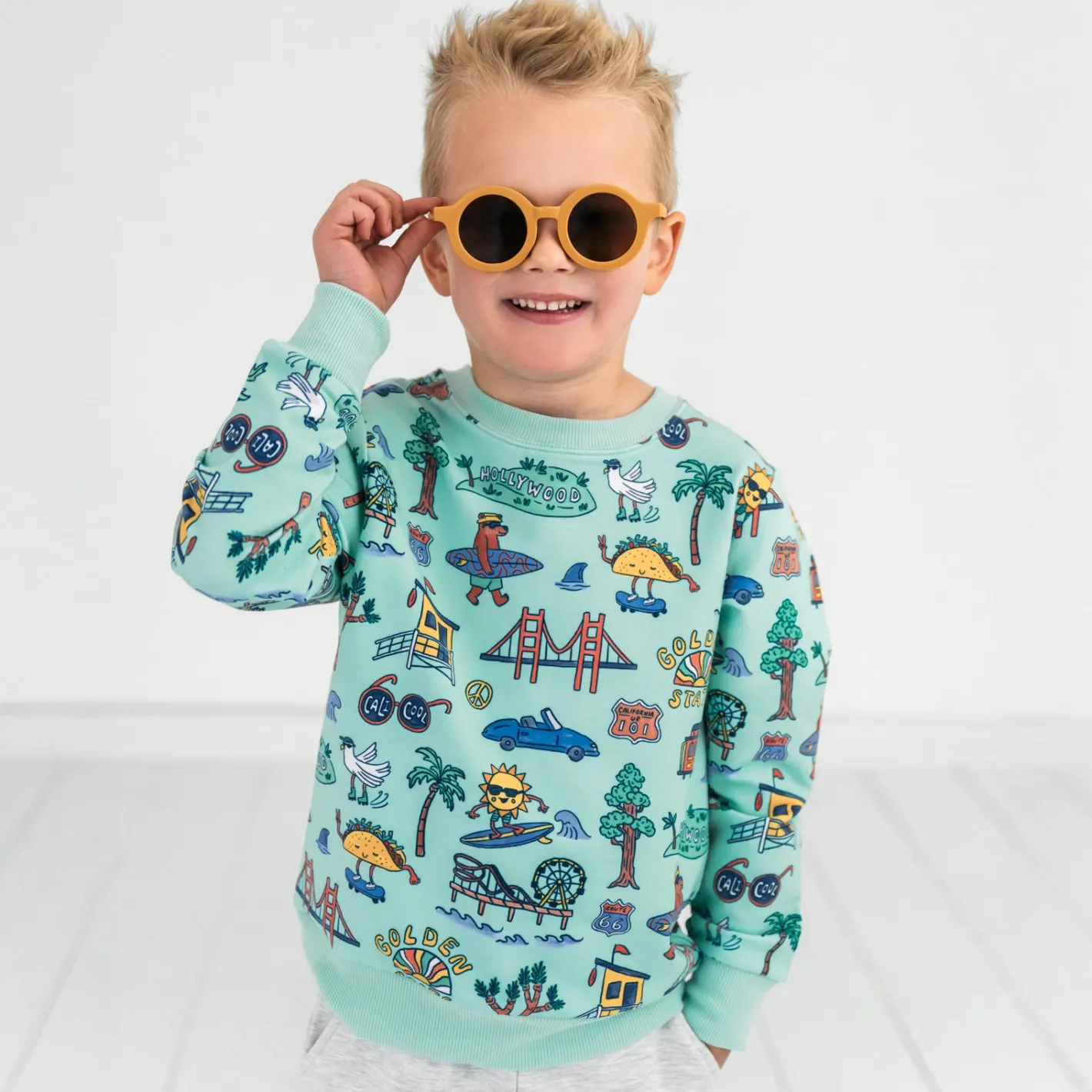 Tops & Tees|Tops & Tees<Little Sleepies Crewneck Sweatshirt Golden State