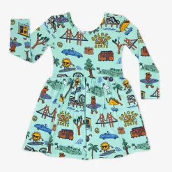 Dresses|Dresses<Little Sleepies Skater Dress Golden State