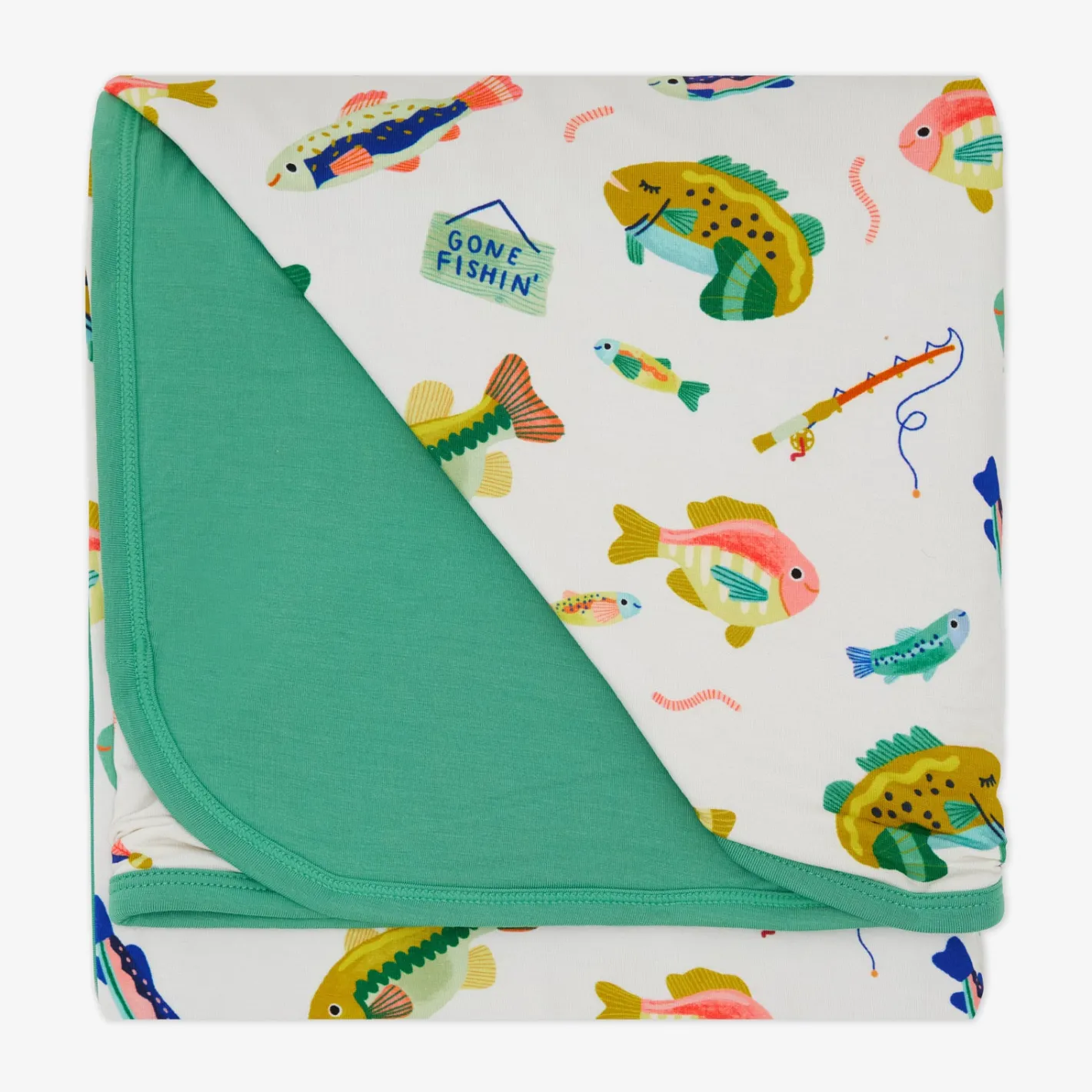 Cloud Blankets|Cloud Blankets<Little Sleepies Large Cloud Blanket® Gone Fishin'