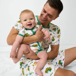 Men's<Little Sleepies Men's Short Sleeve Pajama Top Gone Fishin'