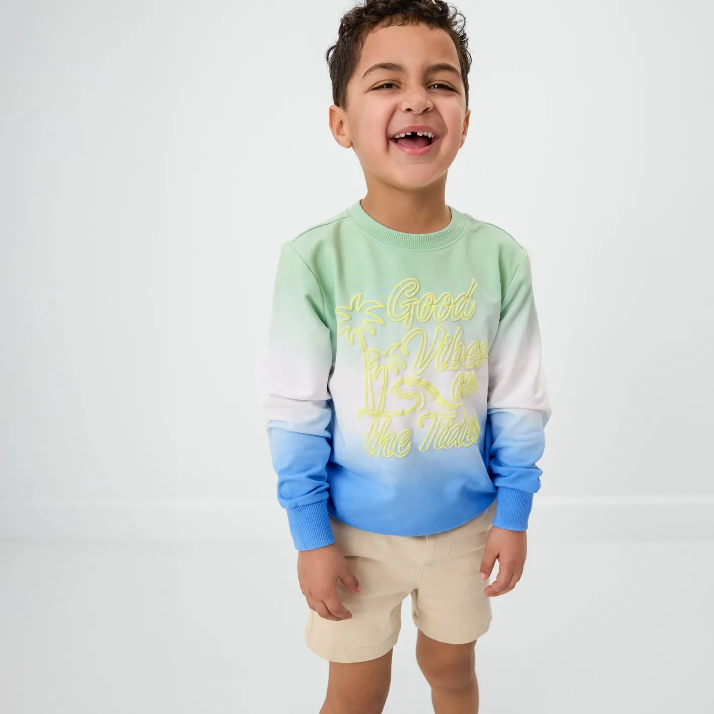 Tops & Tees|Tops & Tees<Little Sleepies Crewneck Sweatshirt Good Vibes