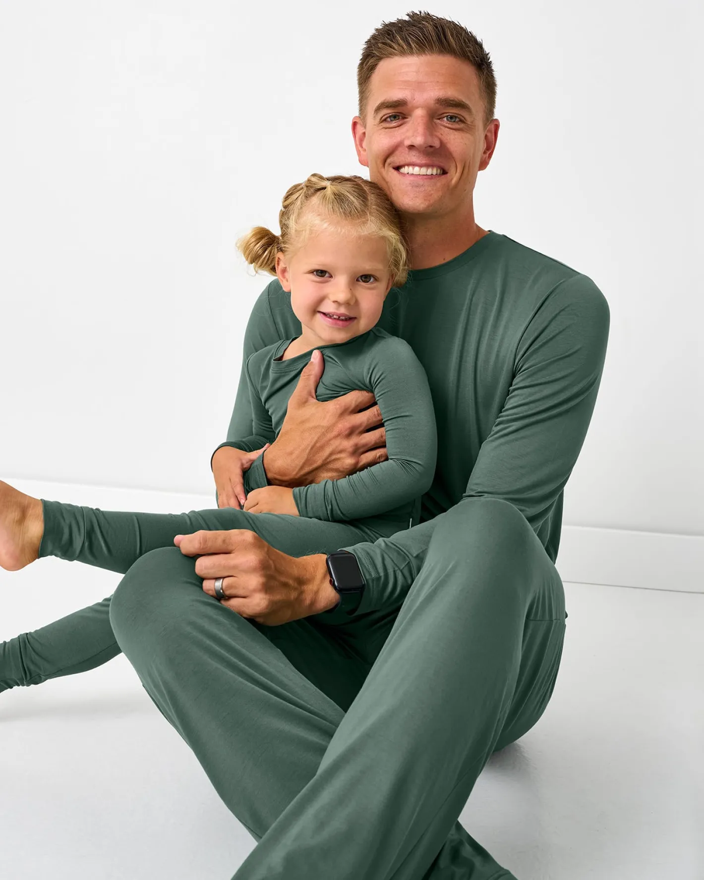 Daddy & Me|Full Family Matching<Little Sleepies Men's Pajama Pants Grove Green
