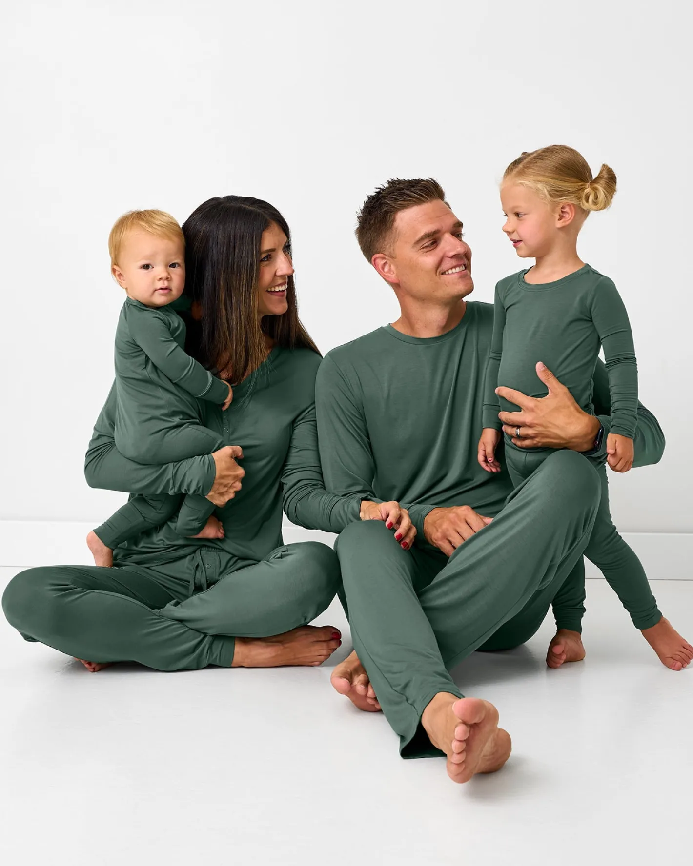 Daddy & Me|Full Family Matching<Little Sleepies Men's Pajama Pants Grove Green