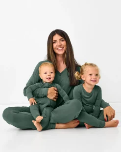 Mommy & Me|Mommy & Me<Little Sleepies Women's Pajama Pants Grove Green