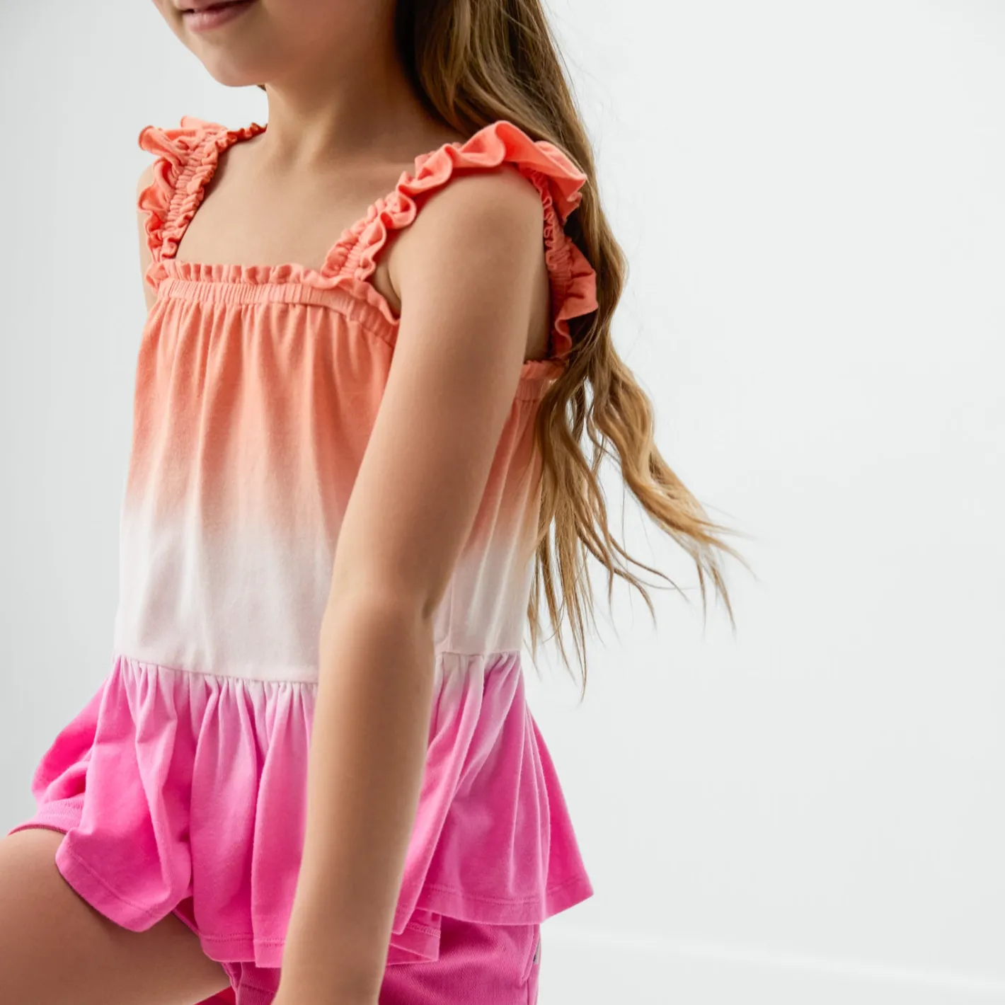 Tops & Tees|Tops & Tees<Little Sleepies Flutter Tank Guava Glow