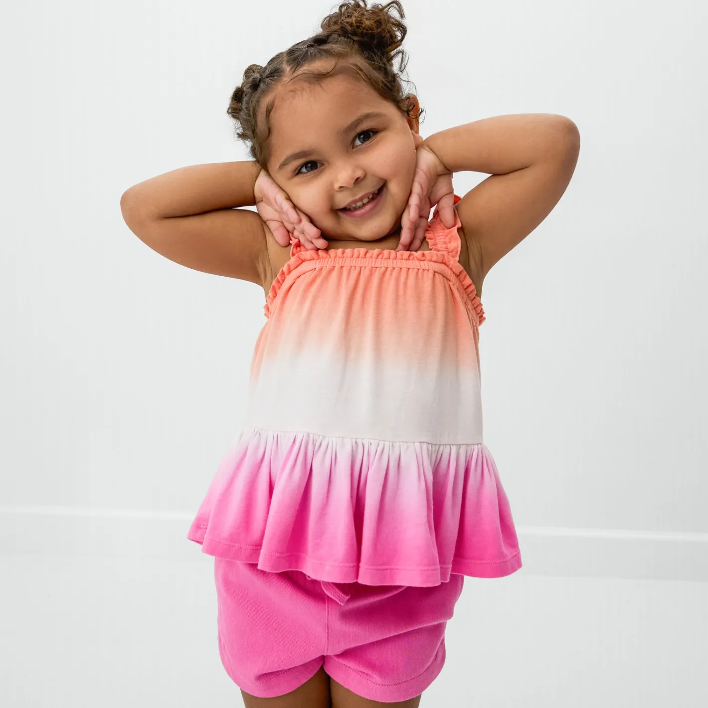 Tops & Tees|Tops & Tees<Little Sleepies Flutter Tank Guava Glow