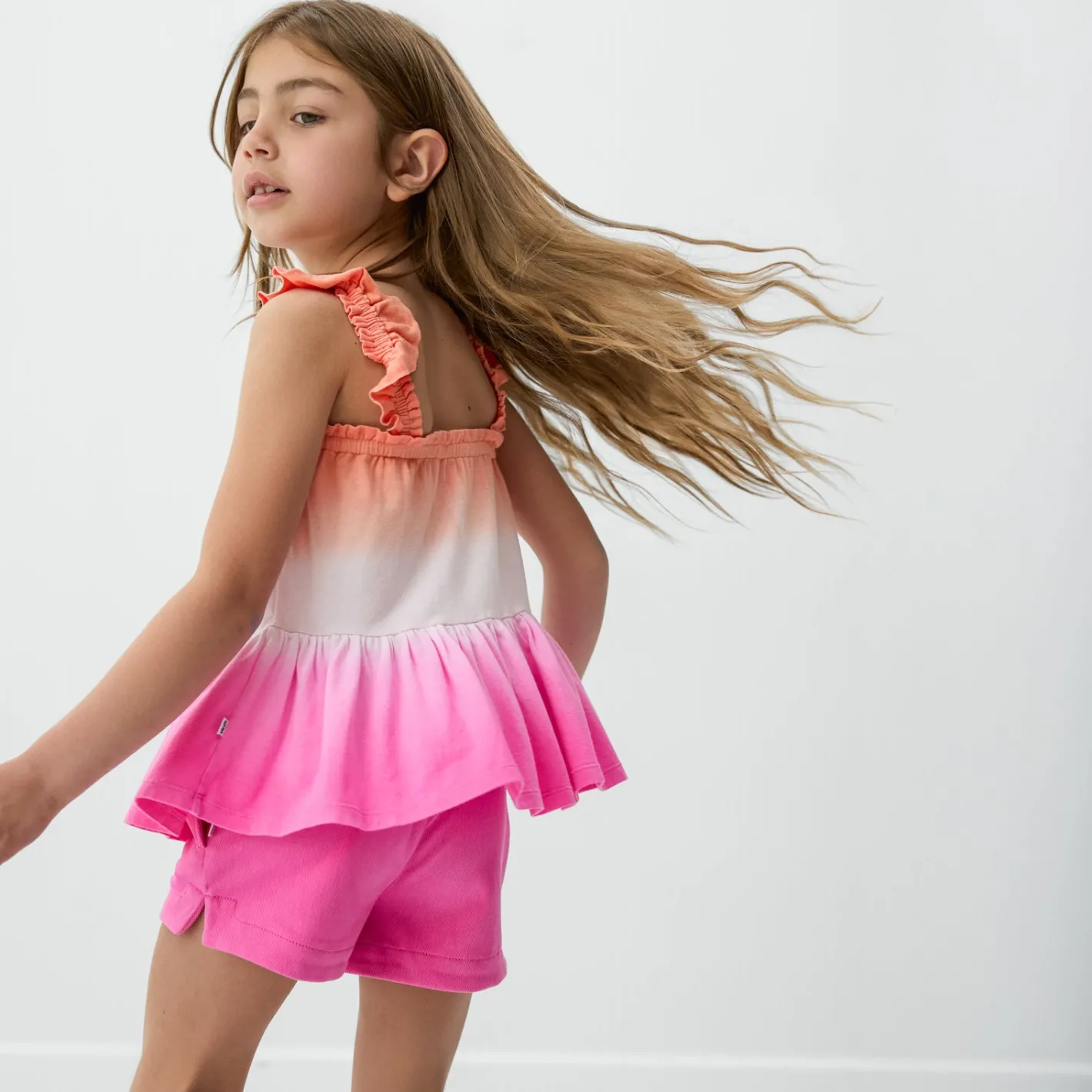 Tops & Tees|Tops & Tees<Little Sleepies Flutter Tank Guava Glow