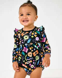 Bamboo Baby Clothes|Rompers<Little Sleepies Bubble Romper Halloween Haul